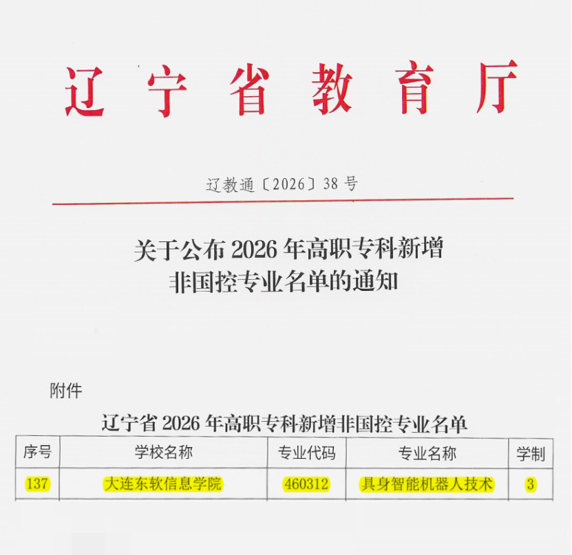 The Only One in Liaoning Province! DNUI Launches the "Embodied Intelligent Robotics Technology" Program